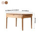Round Dining Site Table Simple Style Solid Wood Furniture with Drop Leaf Clearhalo ' dining_table' 'Dining Tables & Seating' 'Dining Tables' 'furn' 'furn_dining_table' 'Furniture' 'furniture_dining_table' 'Kitchen & Dining Furniture' 'kitchen&dining_furn' 'kitchen' 'kitchen_dining_table' 4155744