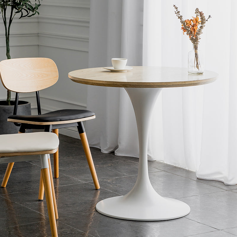 Modern Style Dining Table Round Wood Dining Table with Tulip Base for Home Use Clearhalo ' dining_table' 'Dining Tables & Seating' 'Dining Tables' 'furn' 'furn_dining_table' 'Furniture' 'furniture_dining_table' 'Kitchen & Dining Furniture' 'kitchen&dining_furn' 'kitchen' 'kitchen_dining_table' 4155746