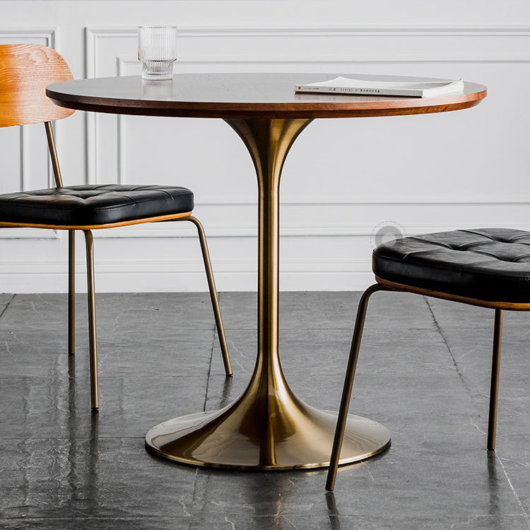 Modern Style Dining Table Round Wood Dining Table with Tulip Base for Home Use Clearhalo ' dining_table' 'Dining Tables & Seating' 'Dining Tables' 'furn' 'furn_dining_table' 'Furniture' 'furniture_dining_table' 'Kitchen & Dining Furniture' 'kitchen&dining_furn' 'kitchen' 'kitchen_dining_table' 4155747