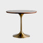Modern Style Dining Table Round Wood Dining Table with Tulip Base for Home Use Gold Without Chairs Clearhalo ' dining_table' 'Dining Tables & Seating' 'Dining Tables' 'furn' 'furn_dining_table' 'Furniture' 'furniture_dining_table' 'Kitchen & Dining Furniture' 'kitchen&dining_furn' 'kitchen' 'kitchen_dining_table' 4155749
