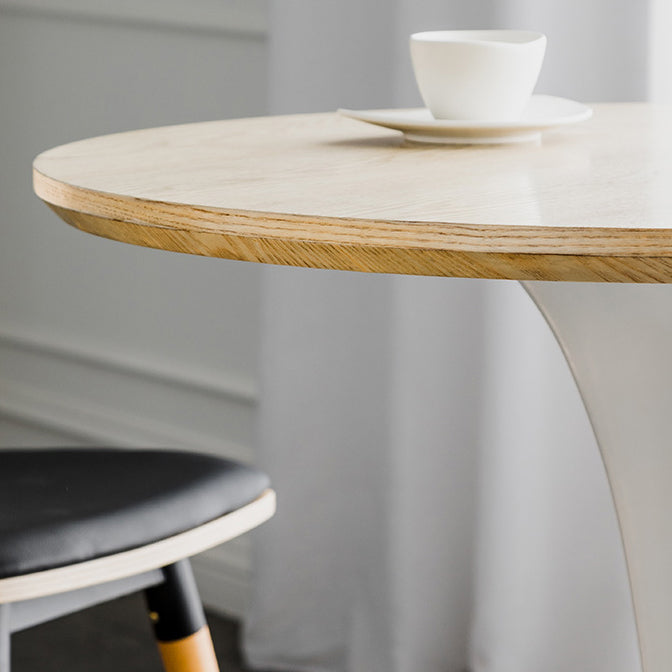 Modern Style Dining Table Round Wood Dining Table with Tulip Base for Home Use Clearhalo ' dining_table' 'Dining Tables & Seating' 'Dining Tables' 'furn' 'furn_dining_table' 'Furniture' 'furniture_dining_table' 'Kitchen & Dining Furniture' 'kitchen&dining_furn' 'kitchen' 'kitchen_dining_table' 4155752