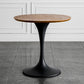 Modern Style Dining Table Round Wood Dining Table with Tulip Base for Home Use Black Without Chairs Clearhalo ' dining_table' 'Dining Tables & Seating' 'Dining Tables' 'furn' 'furn_dining_table' 'Furniture' 'furniture_dining_table' 'Kitchen & Dining Furniture' 'kitchen&dining_furn' 'kitchen' 'kitchen_dining_table' 4155755
