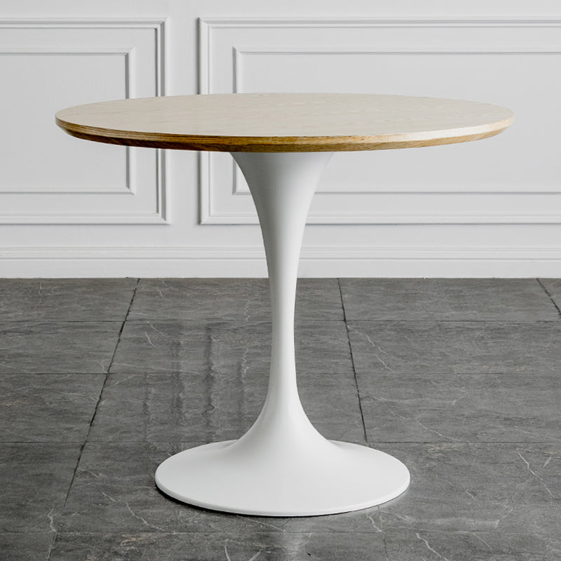 Modern Style Dining Table Round Wood Dining Table with Tulip Base for Home Use Clearhalo ' dining_table' 'Dining Tables & Seating' 'Dining Tables' 'furn' 'furn_dining_table' 'Furniture' 'furniture_dining_table' 'Kitchen & Dining Furniture' 'kitchen&dining_furn' 'kitchen' 'kitchen_dining_table' 4155756