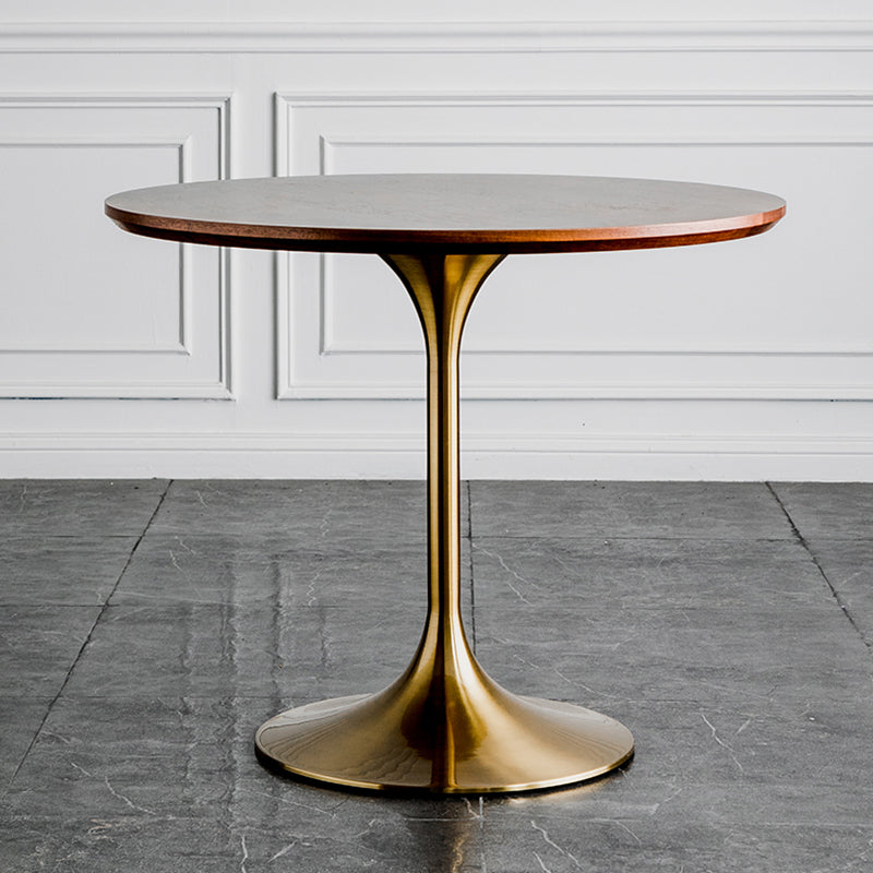 Modern Style Dining Table Round Wood Dining Table with Tulip Base for Home Use Clearhalo ' dining_table' 'Dining Tables & Seating' 'Dining Tables' 'furn' 'furn_dining_table' 'Furniture' 'furniture_dining_table' 'Kitchen & Dining Furniture' 'kitchen&dining_furn' 'kitchen' 'kitchen_dining_table' 4155757