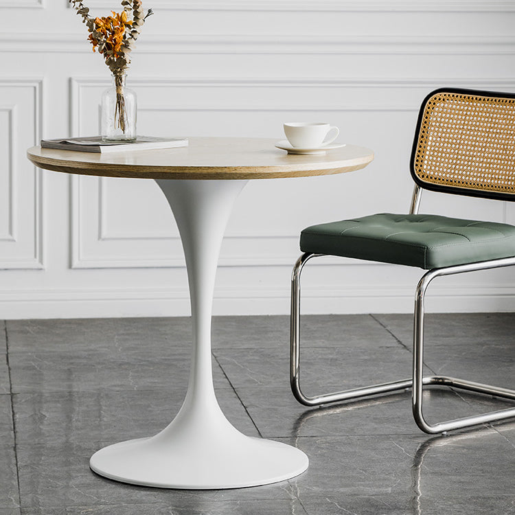 Modern Style Dining Table Round Wood Dining Table with Tulip Base for Home Use Clearhalo ' dining_table' 'Dining Tables & Seating' 'Dining Tables' 'furn' 'furn_dining_table' 'Furniture' 'furniture_dining_table' 'Kitchen & Dining Furniture' 'kitchen&dining_furn' 'kitchen' 'kitchen_dining_table' 4155758