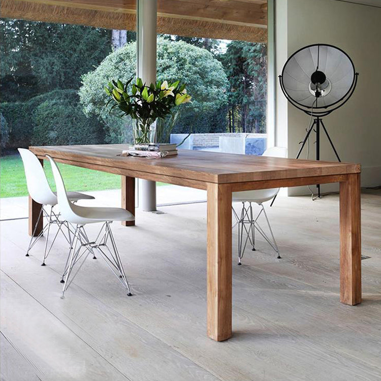 Modern Pine Wood Table for Restaurant Rectangle Dining Table with 4 Legs Clearhalo ' dining_table' 'Dining Tables & Seating' 'Dining Tables' 'furn' 'furn_dining_table' 'Furniture' 'furniture_dining_table' 'Kitchen & Dining Furniture' 'kitchen&dining_furn' 'kitchen' 'kitchen_dining_table' 4155781