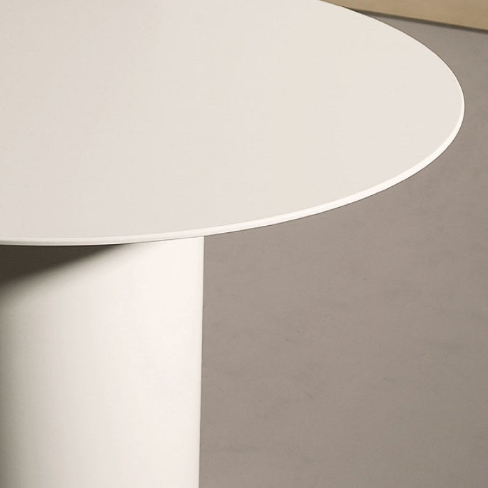Modern Solid Wood Table for Restaurant Oval Dining Table in White with Double Pedestal Clearhalo ' dining_table' 'Dining Tables & Seating' 'Dining Tables' 'furn' 'furn_dining_table' 'Furniture' 'furniture_dining_table' 'Kitchen & Dining Furniture' 'kitchen&dining_furn' 'kitchen' 'kitchen_dining_table' 4155795