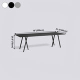 Solid Wood Modern Rectangle Table Wood Top Indoor Table with Legs Clearhalo ' dining_table' 'Dining Tables & Seating' 'Dining Tables' 'furn' 'furn_dining_table' 'Furniture' 'furniture_dining_table' 'Kitchen & Dining Furniture' 'kitchen&dining_furn' 'kitchen' 'kitchen_dining_table' 4155818