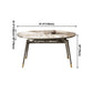 Modern Gray Round Shape Table Sintered Stone Kitchen Dining Table with 4 Legs Base Clearhalo ' dining_table' 'Dining Tables & Seating' 'Dining Tables' 'furn' 'furn_dining_table' 'Furniture' 'furniture_dining_table' 'Kitchen & Dining Furniture' 'kitchen&dining_furn' 'kitchen' 'kitchen_dining_table' 4155861