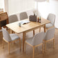 Extendable Rectangle Dining Table for Restaurant Modern Oak Wood Table with 4 Legs Clearhalo ' dining_table' 'Dining Tables & Seating' 'Dining Tables' 'furn' 'furn_dining_table' 'Furniture' 'furniture_dining_table' 'Kitchen & Dining Furniture' 'kitchen&dining_furn' 'kitchen' 'kitchen_dining_table' 4155865