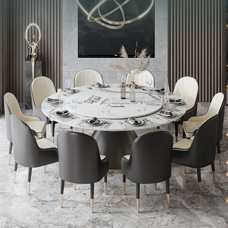 Round Pedestal Dining Site Table Traditional Luxury Dining Table for Indoor Clearhalo ' dining_table' 'Dining Tables & Seating' 'Dining Tables' 'furn' 'furn_dining_table' 'Furniture' 'furniture_dining_table' 'Kitchen & Dining Furniture' 'kitchen&dining_furn' 'kitchen' 'kitchen_dining_table' 4155905