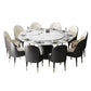 Round Pedestal Dining Site Table Traditional Luxury Dining Table for Indoor Clearhalo ' dining_table' 'Dining Tables & Seating' 'Dining Tables' 'furn' 'furn_dining_table' 'Furniture' 'furniture_dining_table' 'Kitchen & Dining Furniture' 'kitchen&dining_furn' 'kitchen' 'kitchen_dining_table' 4155908