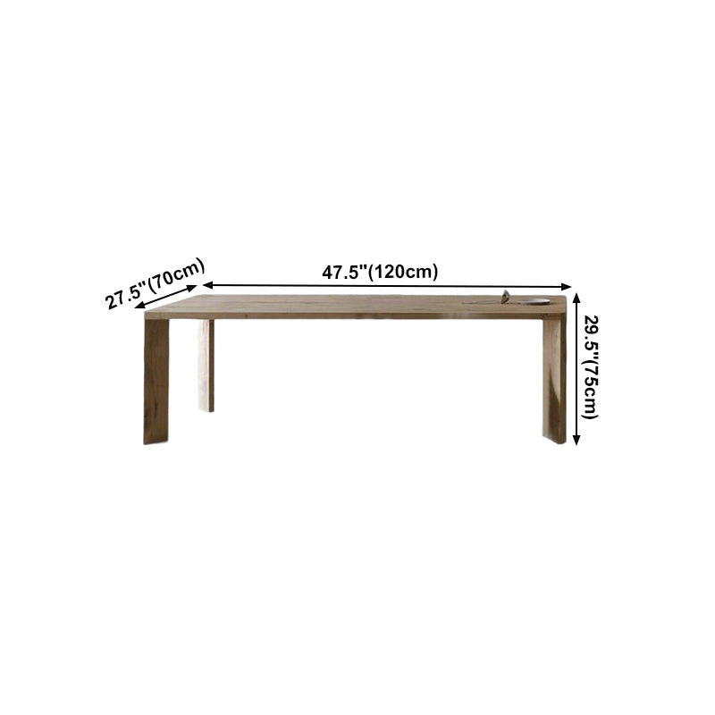 Solid Wood Contemporary Rectangle Table Wood Top Dining Table with 4 Legs Clearhalo ' dining_table' 'Dining Tables & Seating' 'Dining Tables' 'furn' 'furn_dining_table' 'Furniture' 'furniture_dining_table' 'Kitchen & Dining Furniture' 'kitchen&dining_furn' 'kitchen' 'kitchen_dining_table' 4155922