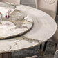 Round Pedestal Dinner Table Traditional Luxury Marble Dining Table for Indoor Clearhalo ' dining_table' 'Dining Tables & Seating' 'Dining Tables' 'furn' 'furn_dining_table' 'Furniture' 'furniture_dining_table' 'Kitchen & Dining Furniture' 'kitchen&dining_furn' 'kitchen' 'kitchen_dining_table' 4155936