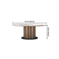 Round Pedestal Dinner Table Traditional Luxury Marble Dining Table for Indoor Clearhalo ' dining_table' 'Dining Tables & Seating' 'Dining Tables' 'furn' 'furn_dining_table' 'Furniture' 'furniture_dining_table' 'Kitchen & Dining Furniture' 'kitchen&dining_furn' 'kitchen' 'kitchen_dining_table' 4155939