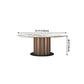 Round Pedestal Dinner Table Traditional Luxury Marble Dining Table for Indoor Clearhalo ' dining_table' 'Dining Tables & Seating' 'Dining Tables' 'furn' 'furn_dining_table' 'Furniture' 'furniture_dining_table' 'Kitchen & Dining Furniture' 'kitchen&dining_furn' 'kitchen' 'kitchen_dining_table' 4155940
