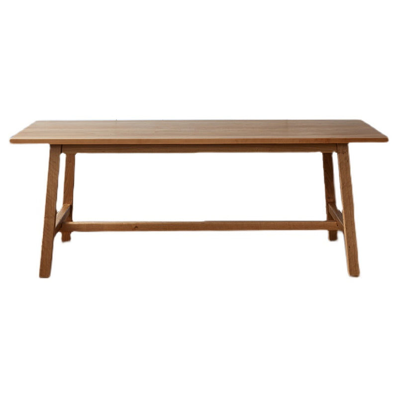 Modern Pine Wood Indoor Table for Restaurant Rectangle Dining Table with Trestle Base Without Chairs Clearhalo ' dining_table' 'Dining Tables & Seating' 'Dining Tables' 'furn' 'furn_dining_table' 'Furniture' 'furniture_dining_table' 'Kitchen & Dining Furniture' 'kitchen&dining_furn' 'kitchen' 'kitchen_dining_table' 4155945