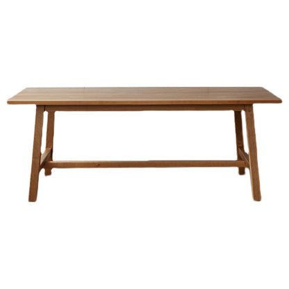 Modern Pine Wood Indoor Table for Restaurant Rectangle Dining Table with Trestle Base Without Chairs Clearhalo ' dining_table' 'Dining Tables & Seating' 'Dining Tables' 'furn' 'furn_dining_table' 'Furniture' 'furniture_dining_table' 'Kitchen & Dining Furniture' 'kitchen&dining_furn' 'kitchen' 'kitchen_dining_table' 4155945