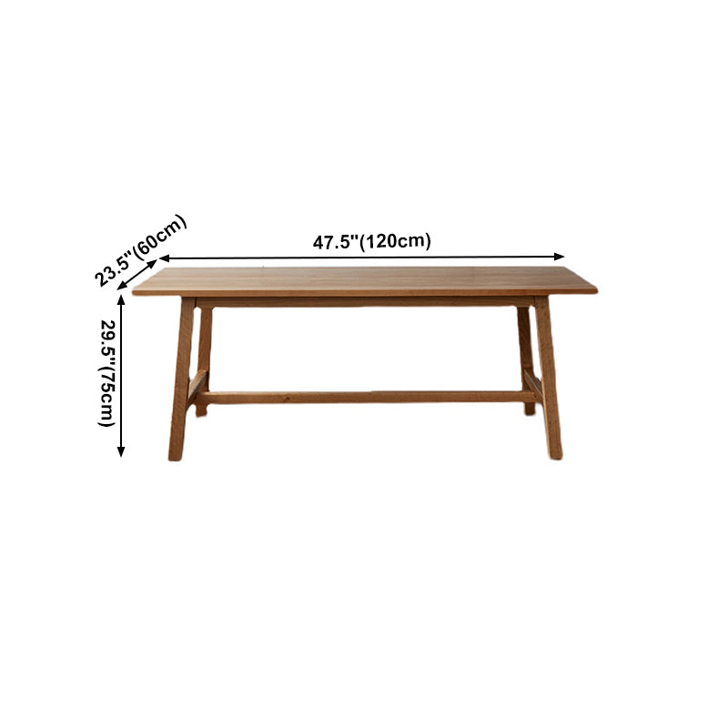 Modern Pine Wood Indoor Table for Restaurant Rectangle Dining Table with Trestle Base Clearhalo ' dining_table' 'Dining Tables & Seating' 'Dining Tables' 'furn' 'furn_dining_table' 'Furniture' 'furniture_dining_table' 'Kitchen & Dining Furniture' 'kitchen&dining_furn' 'kitchen' 'kitchen_dining_table' 4155947