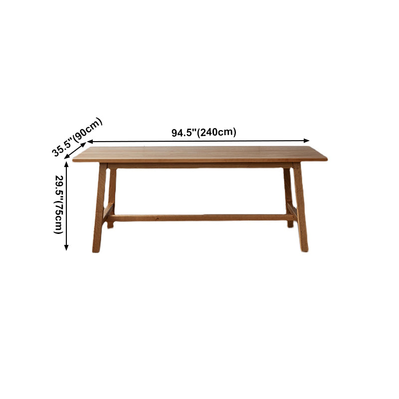 Modern Pine Wood Indoor Table for Restaurant Rectangle Dining Table with Trestle Base Clearhalo ' dining_table' 'Dining Tables & Seating' 'Dining Tables' 'furn' 'furn_dining_table' 'Furniture' 'furniture_dining_table' 'Kitchen & Dining Furniture' 'kitchen&dining_furn' 'kitchen' 'kitchen_dining_table' 4155953