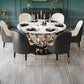 Round Pedestal Dining Site Table Traditional Luxury Marble Table for Home Clearhalo ' dining_table' 'Dining Tables & Seating' 'Dining Tables' 'furn' 'furn_dining_table' 'Furniture' 'furniture_dining_table' 'Kitchen & Dining Furniture' 'kitchen&dining_furn' 'kitchen' 'kitchen_dining_table' 4155963