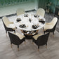 Round Pedestal Dining Site Table Traditional Luxury Marble Table for Home Clearhalo ' dining_table' 'Dining Tables & Seating' 'Dining Tables' 'furn' 'furn_dining_table' 'Furniture' 'furniture_dining_table' 'Kitchen & Dining Furniture' 'kitchen&dining_furn' 'kitchen' 'kitchen_dining_table' 4155964