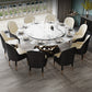 Round Pedestal Dining Site Table Traditional Luxury Marble Table for Home Clearhalo ' dining_table' 'Dining Tables & Seating' 'Dining Tables' 'furn' 'furn_dining_table' 'Furniture' 'furniture_dining_table' 'Kitchen & Dining Furniture' 'kitchen&dining_furn' 'kitchen' 'kitchen_dining_table' 4155966