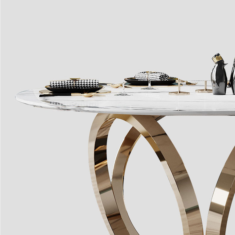 Round Pedestal Dining Site Table Traditional Luxury Marble Table for Home Clearhalo ' dining_table' 'Dining Tables & Seating' 'Dining Tables' 'furn' 'furn_dining_table' 'Furniture' 'furniture_dining_table' 'Kitchen & Dining Furniture' 'kitchen&dining_furn' 'kitchen' 'kitchen_dining_table' 4155969