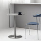 Metal Industrial Dining Table Stainless Steel Top Table with Pedestal Base Clearhalo ' dining_table' 'Dining Tables & Seating' 'Dining Tables' 'furn' 'furn_dining_table' 'Furniture' 'furniture_dining_table' 'Kitchen & Dining Furniture' 'kitchen&dining_furn' 'kitchen' 'kitchen_dining_table' 4155977