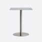 Metal Industrial Dining Table Stainless Steel Top Table with Pedestal Base Square Without Chairs Clearhalo ' dining_table' 'Dining Tables & Seating' 'Dining Tables' 'furn' 'furn_dining_table' 'Furniture' 'furniture_dining_table' 'Kitchen & Dining Furniture' 'kitchen&dining_furn' 'kitchen' 'kitchen_dining_table' 4155980
