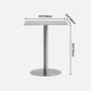 Metal Industrial Dining Table Stainless Steel Top Table with Pedestal Base Clearhalo ' dining_table' 'Dining Tables & Seating' 'Dining Tables' 'furn' 'furn_dining_table' 'Furniture' 'furniture_dining_table' 'Kitchen & Dining Furniture' 'kitchen&dining_furn' 'kitchen' 'kitchen_dining_table' 4155985