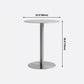 Metal Industrial Dining Table Stainless Steel Top Table with Pedestal Base Clearhalo ' dining_table' 'Dining Tables & Seating' 'Dining Tables' 'furn' 'furn_dining_table' 'Furniture' 'furniture_dining_table' 'Kitchen & Dining Furniture' 'kitchen&dining_furn' 'kitchen' 'kitchen_dining_table' 4155987