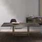 Industrial Sintered Stone Dining Table Rectangle Shape Standard Dining Table for Kitchen Clearhalo ' dining_table' 'Dining Tables & Seating' 'Dining Tables' 'furn' 'furn_dining_table' 'Furniture' 'furniture_dining_table' 'Kitchen & Dining Furniture' 'kitchen&dining_furn' 'kitchen' 'kitchen_dining_table' 4155990