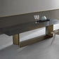 Industrial Sintered Stone Dining Table Rectangle Shape Standard Dining Table for Kitchen Clearhalo ' dining_table' 'Dining Tables & Seating' 'Dining Tables' 'furn' 'furn_dining_table' 'Furniture' 'furniture_dining_table' 'Kitchen & Dining Furniture' 'kitchen&dining_furn' 'kitchen' 'kitchen_dining_table' 4155998