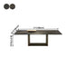 Industrial Sintered Stone Dining Table Rectangle Shape Standard Dining Table for Kitchen Clearhalo ' dining_table' 'Dining Tables & Seating' 'Dining Tables' 'furn' 'furn_dining_table' 'Furniture' 'furniture_dining_table' 'Kitchen & Dining Furniture' 'kitchen&dining_furn' 'kitchen' 'kitchen_dining_table' 4156001