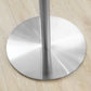 Metal Industrial Dining Table Stainless Steel Top Dining Table with Pedestal Base Clearhalo ' dining_table' 'Dining Tables & Seating' 'Dining Tables' 'furn' 'furn_dining_table' 'Furniture' 'furniture_dining_table' 'Kitchen & Dining Furniture' 'kitchen&dining_furn' 'kitchen' 'kitchen_dining_table' 4156009