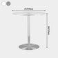 Metal Industrial Dining Table Stainless Steel Top Dining Table with Pedestal Base Clearhalo ' dining_table' 'Dining Tables & Seating' 'Dining Tables' 'furn' 'furn_dining_table' 'Furniture' 'furniture_dining_table' 'Kitchen & Dining Furniture' 'kitchen&dining_furn' 'kitchen' 'kitchen_dining_table' 4156024