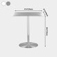 Metal Industrial Dining Table Stainless Steel Top Dining Table with Pedestal Base Clearhalo ' dining_table' 'Dining Tables & Seating' 'Dining Tables' 'furn' 'furn_dining_table' 'Furniture' 'furniture_dining_table' 'Kitchen & Dining Furniture' 'kitchen&dining_furn' 'kitchen' 'kitchen_dining_table' 4156025
