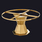 Glam Round Shape Marble Table Standard Kitchen Dining Table with Pedestal Base Clearhalo ' dining_table' 'Dining Tables & Seating' 'Dining Tables' 'furn' 'furn_dining_table' 'Furniture' 'furniture_dining_table' 'Kitchen & Dining Furniture' 'kitchen&dining_furn' 'kitchen' 'kitchen_dining_table' 4156029