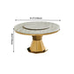 Glam Round Shape Marble Table Standard Kitchen Dining Table with Pedestal Base Clearhalo ' dining_table' 'Dining Tables & Seating' 'Dining Tables' 'furn' 'furn_dining_table' 'Furniture' 'furniture_dining_table' 'Kitchen & Dining Furniture' 'kitchen&dining_furn' 'kitchen' 'kitchen_dining_table' 4156037