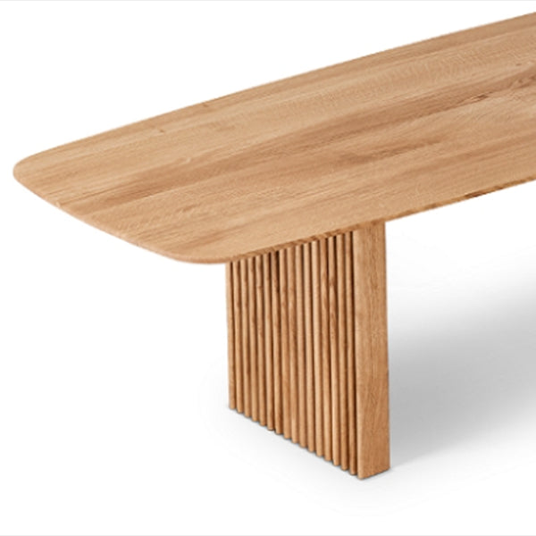 Modern Pine Wood Table for Restaurant Rectangle Dining Table with Double Pedestal Clearhalo ' dining_table' 'Dining Tables & Seating' 'Dining Tables' 'furn' 'furn_dining_table' 'Furniture' 'furniture_dining_table' 'Kitchen & Dining Furniture' 'kitchen&dining_furn' 'kitchen' 'kitchen_dining_table' 4156044