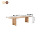 Modern Pine Wood Table for Restaurant Rectangle Dining Table with Double Pedestal Clearhalo ' dining_table' 'Dining Tables & Seating' 'Dining Tables' 'furn' 'furn_dining_table' 'Furniture' 'furniture_dining_table' 'Kitchen & Dining Furniture' 'kitchen&dining_furn' 'kitchen' 'kitchen_dining_table' 4156055