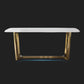 Luxury Sintered Stone Dining Table Rectangle Table with Metal Trestle Base Clearhalo ' dining_table' 'Dining Tables & Seating' 'Dining Tables' 'furn' 'furn_dining_table' 'Furniture' 'furniture_dining_table' 'Kitchen & Dining Furniture' 'kitchen&dining_furn' 'kitchen' 'kitchen_dining_table' 4156065