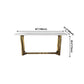Luxury Sintered Stone Dining Table Rectangle Table with Metal Trestle Base Clearhalo ' dining_table' 'Dining Tables & Seating' 'Dining Tables' 'furn' 'furn_dining_table' 'Furniture' 'furniture_dining_table' 'Kitchen & Dining Furniture' 'kitchen&dining_furn' 'kitchen' 'kitchen_dining_table' 4156073