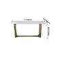 Luxury Sintered Stone Dining Table Rectangle Table with Metal Trestle Base Clearhalo ' dining_table' 'Dining Tables & Seating' 'Dining Tables' 'furn' 'furn_dining_table' 'Furniture' 'furniture_dining_table' 'Kitchen & Dining Furniture' 'kitchen&dining_furn' 'kitchen' 'kitchen_dining_table' 4156074