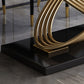 Rectangle Pedestal Dining Site Table Stone Dining Room Collection for Home Clearhalo ' dining_table' 'Dining Tables & Seating' 'Dining Tables' 'furn' 'furn_dining_table' 'Furniture' 'furniture_dining_table' 'Kitchen & Dining Furniture' 'kitchen&dining_furn' 'kitchen' 'kitchen_dining_table' 4156119