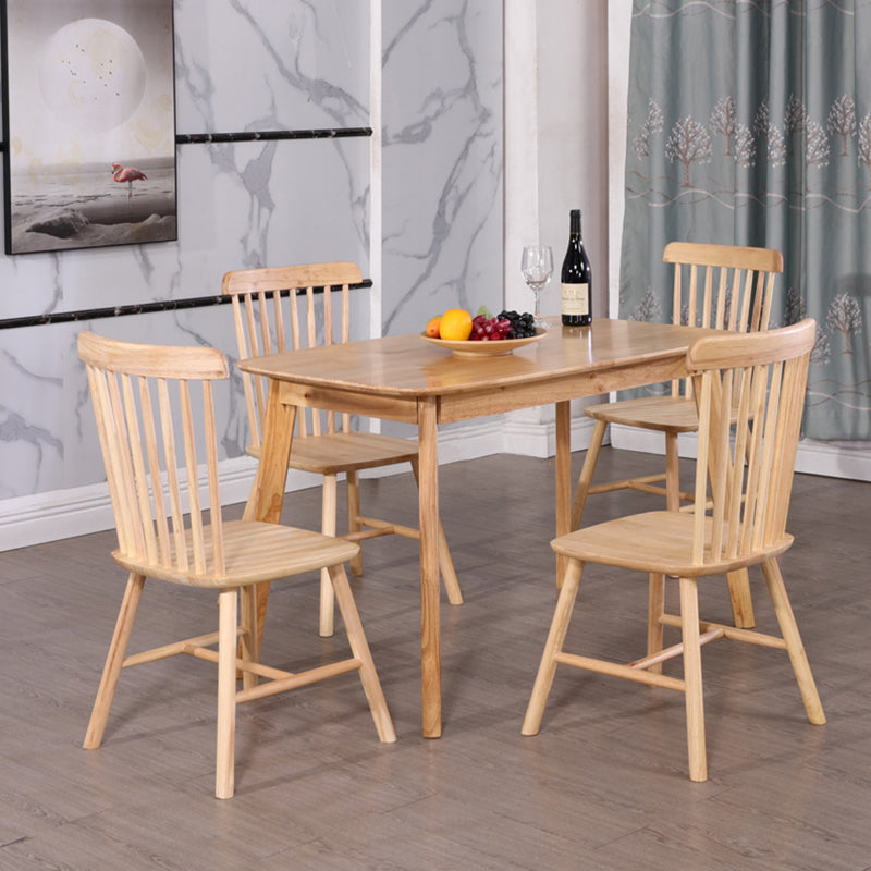 4-foot Oak Solid Wood Table Simplicity Style Rectangle Dining Table Clearhalo ' dining_table' 'Dining Tables & Seating' 'Dining Tables' 'furn' 'furn_dining_table' 'Furniture' 'furniture_dining_table' 'Kitchen & Dining Furniture' 'kitchen&dining_furn' 'kitchen' 'kitchen_dining_table' 4156130