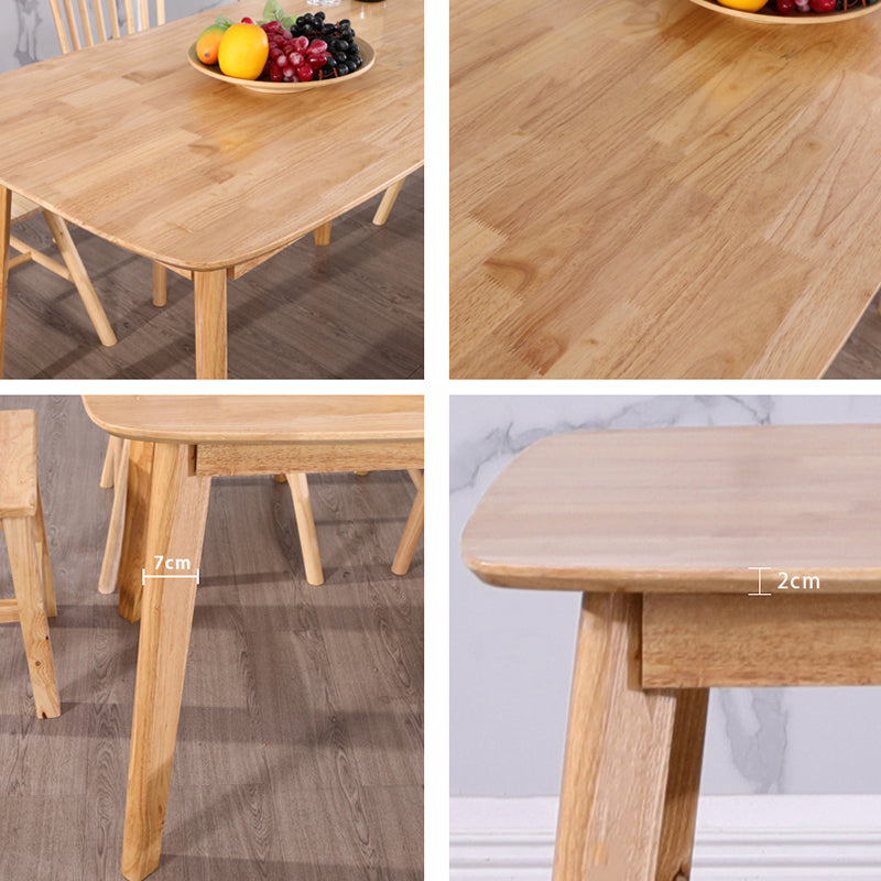 4-foot Oak Solid Wood Table Simplicity Style Rectangle Dining Table Clearhalo ' dining_table' 'Dining Tables & Seating' 'Dining Tables' 'furn' 'furn_dining_table' 'Furniture' 'furniture_dining_table' 'Kitchen & Dining Furniture' 'kitchen&dining_furn' 'kitchen' 'kitchen_dining_table' 4156135