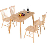 4-foot Oak Solid Wood Table Simplicity Style Rectangle Dining Table Clearhalo ' dining_table' 'Dining Tables & Seating' 'Dining Tables' 'furn' 'furn_dining_table' 'Furniture' 'furniture_dining_table' 'Kitchen & Dining Furniture' 'kitchen&dining_furn' 'kitchen' 'kitchen_dining_table' 4156136