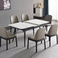 Stone Extendable Dining Site Table Industrial Style Rectangle Dining Table for Home Clearhalo ' dining_table' 'Dining Tables & Seating' 'Dining Tables' 'furn' 'furn_dining_table' 'Furniture' 'furniture_dining_table' 'Kitchen & Dining Furniture' 'kitchen&dining_furn' 'kitchen' 'kitchen_dining_table' 4156156